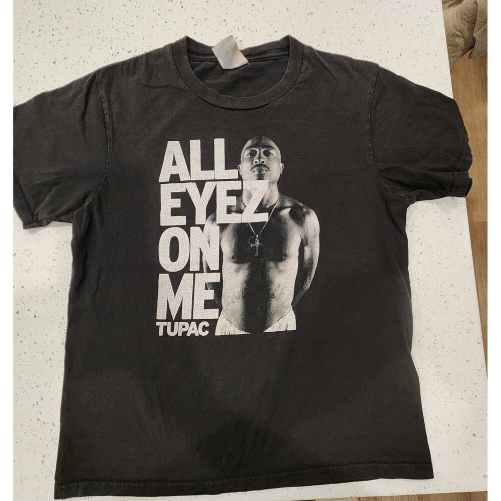 Tupac All Eyez On Me Boys T-Shirt, Medium, Black